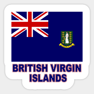 The Pride of the British Virgin Islands - BVI Flag Design Sticker